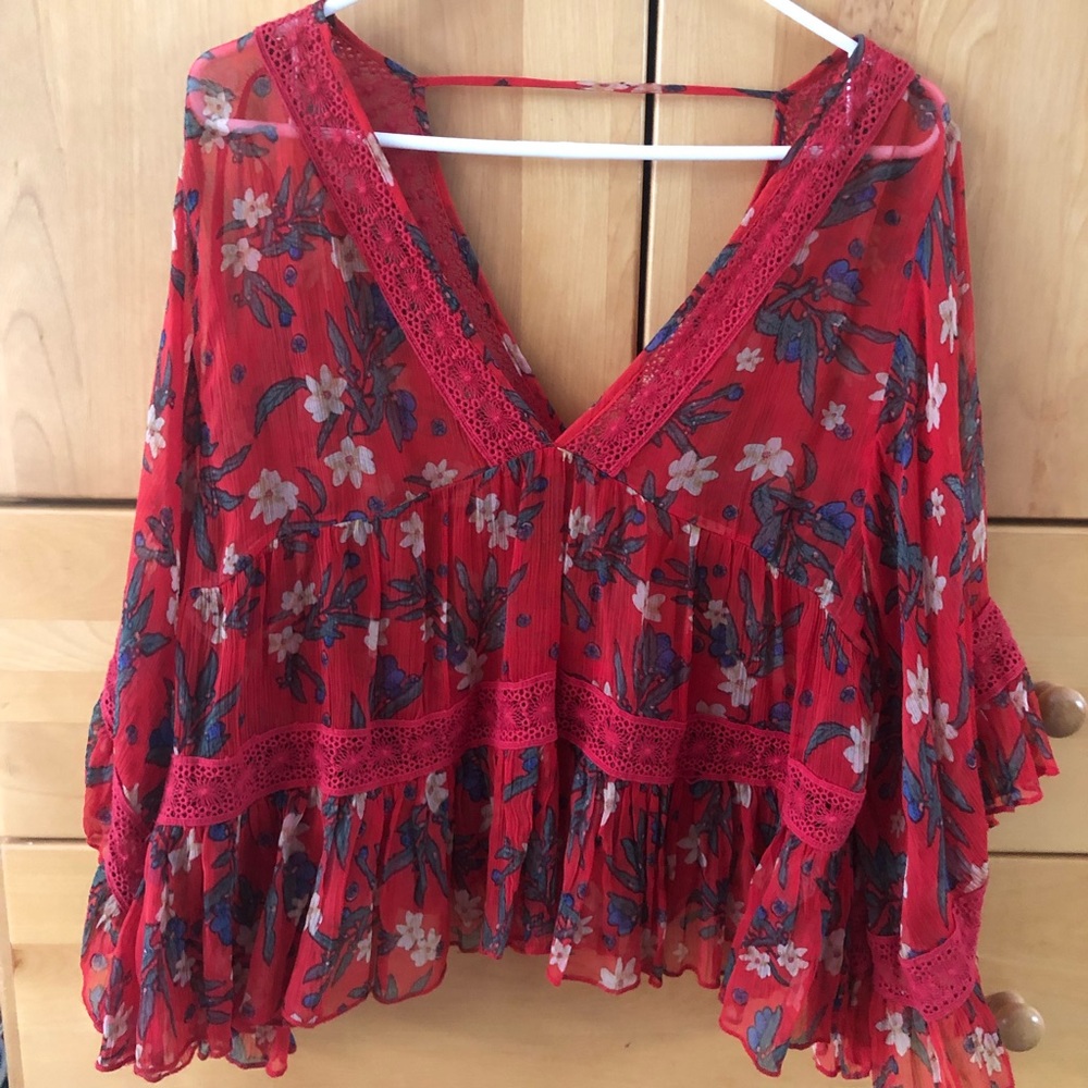 Free people boho flowy top
